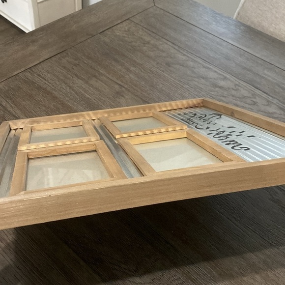 Bless this Home Square 4 Slot 16 Inch wall Picture Frame holder | home Decor - Picture 9 of 11